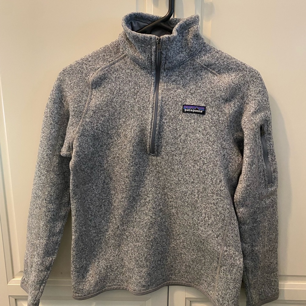 Patagonia Heather Gray Fleece Jacket